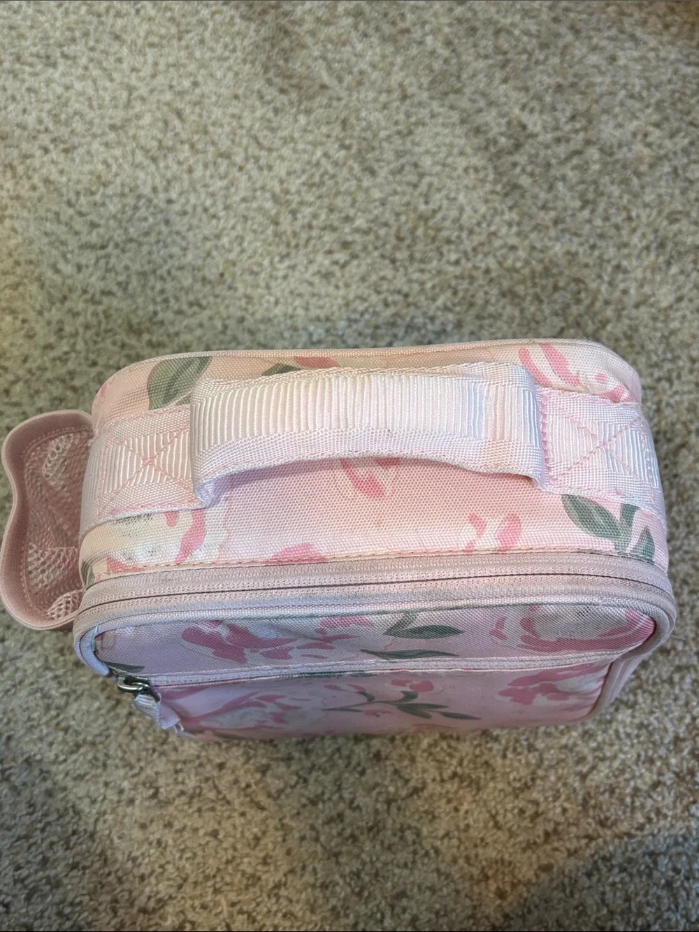 Pottery Barn Insulated Pink Floral Zip Up Lunch Box | school | girly | basics